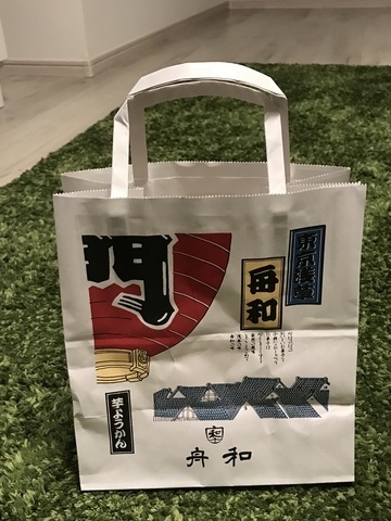 東京浅草名物舟和芋ようかん紙袋