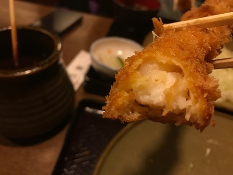 いけちゃん丸氏と濱乃家リブロースとんかつ定食青梅