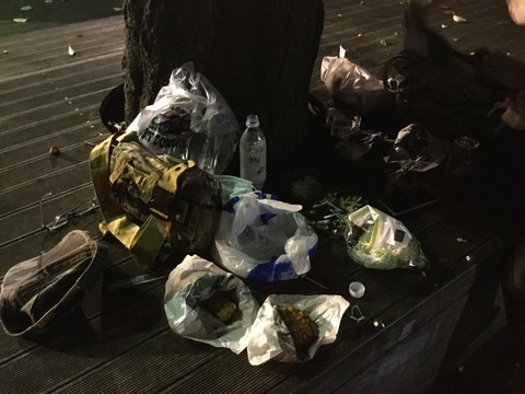 上野公園飲みマトン串公園のみ
