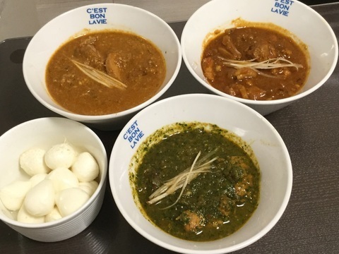 江東区ハビビハラルレストラン手作りインドカレー３種