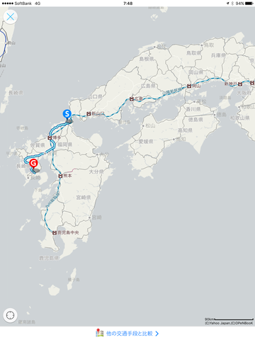 18切符旅路線図小倉から諫早