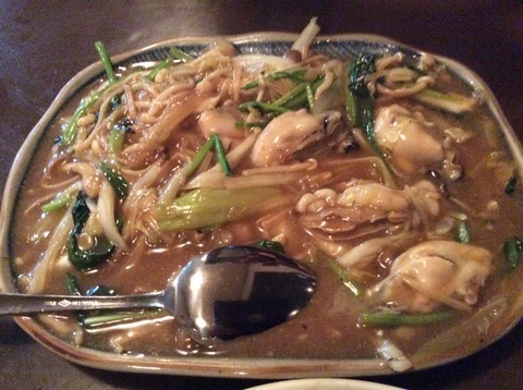 太田あんず牡蠣炒め