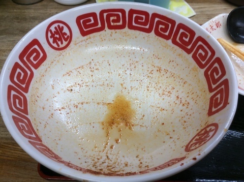 神川桃太郎ラーメン鬼ラーメン完食