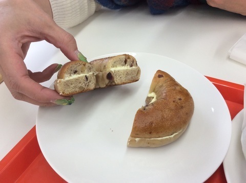 コバラベーグル断面