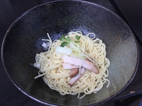 アグリパークゆめすぎと構内ラーメン煮干乱舞あぶらそば