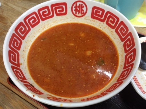 神川桃太郎ラーメン鬼ラーメンスープ