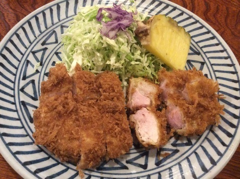 甲府美味小家厚切りロースとんかつ定食